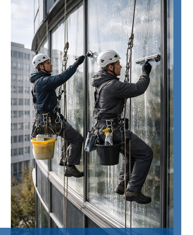 Мойка панорамных окон в Луге от 361 р. заказать у ВЫСОТНИК-Лга