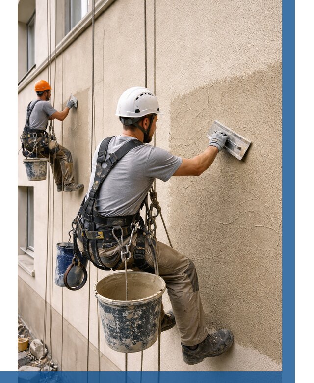 Декоративная штукатурка фасада в Луге от 1237 р. | ВЫСОТНИК-Лга