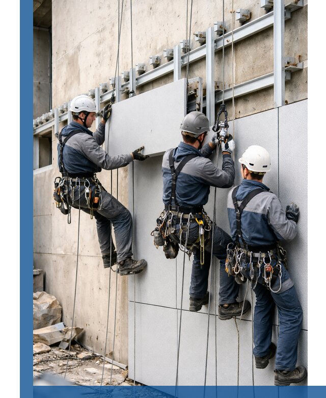 Монтаж вентилируемого фасада в Луге под ключ с гарантией качества