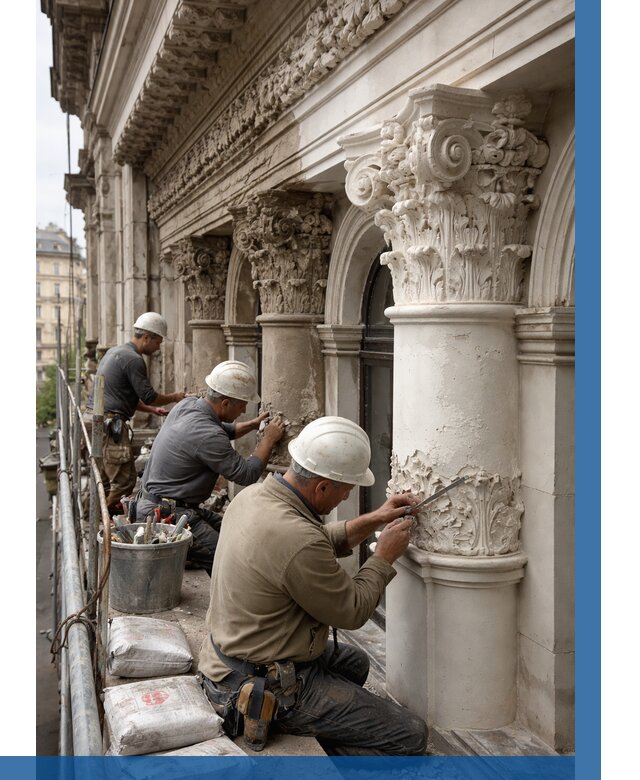 Реставрация фасадной лепнины в Луге от 2578 р. | ВЫСОТНИК-Лга