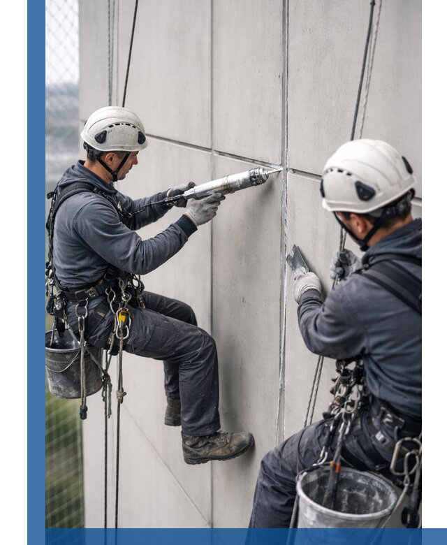 Первичная герметизация швов фасадов и кровель в Луге