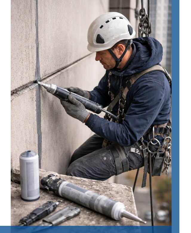 Вторичная герметизация швов в Луге от 464 р. | ВЫСОТНИК-Лга