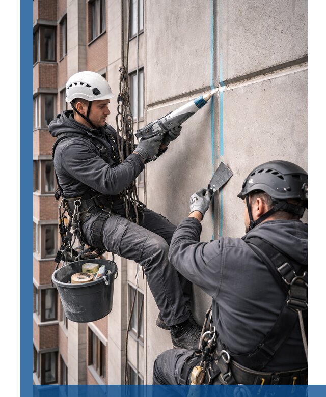 Вторичная герметизация швов фасада и кровли в Луге