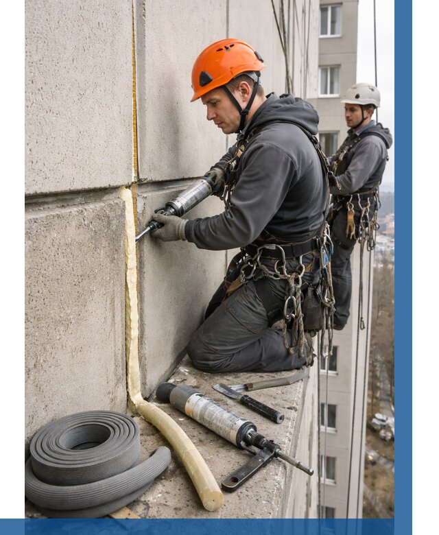 Теплый шов межпанельные швы в Луге от 722 р. | ВЫСОТНИК-Лга