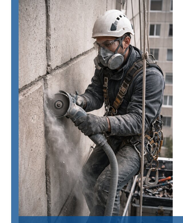 Штробление межпанельных швов в Луге качественно и быстро