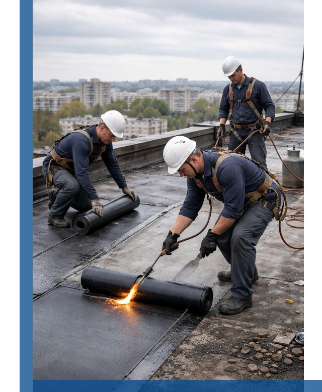 Ремонт наплавляемой кровли в Луге качественно и надежно