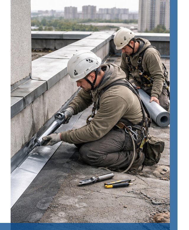 Ремонт кровельных примыканий в Луге от 1237 р. | ВЫСОТНИК-Лга