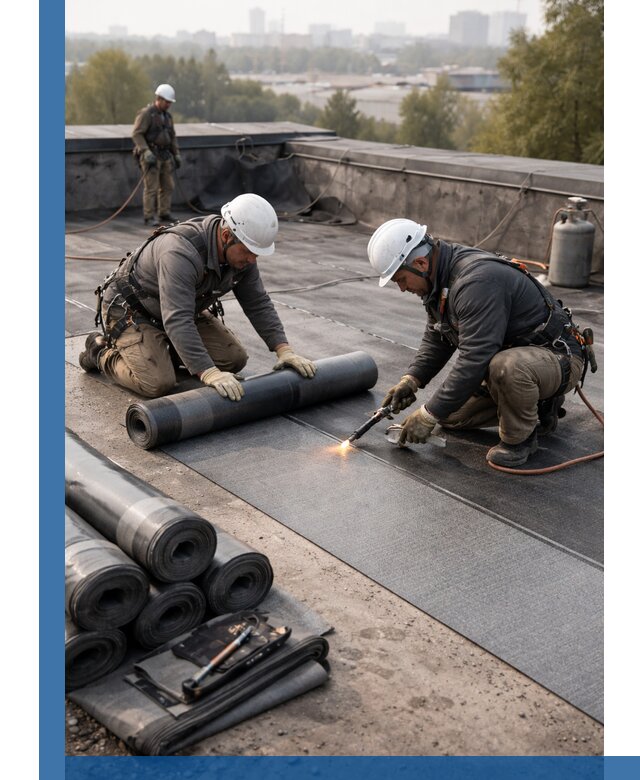 Монтаж мягкой кровли в Луге профессионально и надежно