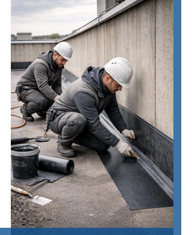 Гидроизоляция примыканий на кровле в Луге от 928 р. | ВЫСОТНИК-Лга