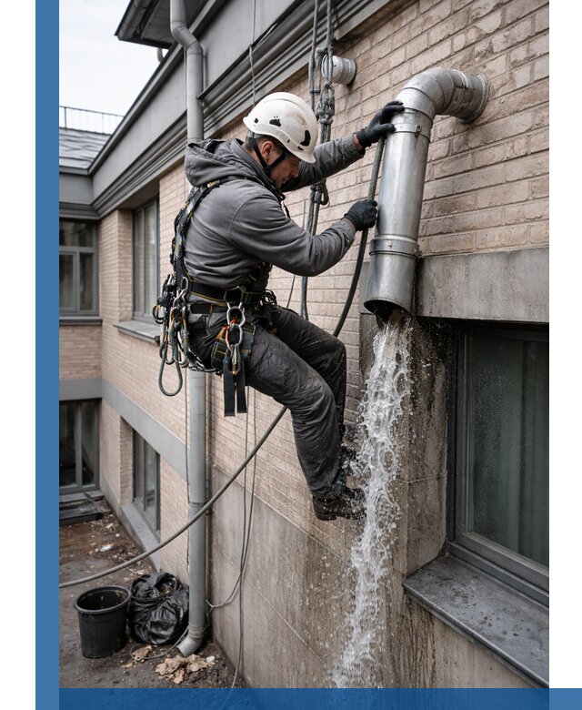 Профессиональная прочистка водосточных труб в Луге с гарантией