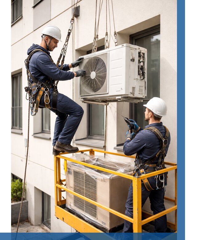 Демонтаж внешнего блока кондиционера в Луге от 3609 р. | ВЫСОТНИК-Лга