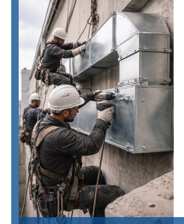 Профессиональный монтаж вентиляционных коробов в Луге под ключ