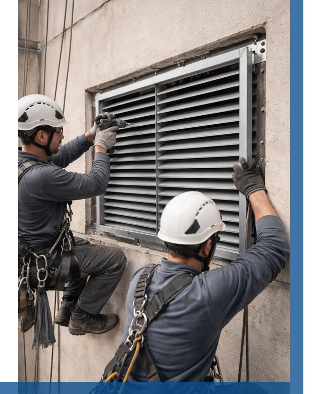 Монтаж вентиляционных решеток в Луге от 4640 р. | ВЫСОТНИК-Лга