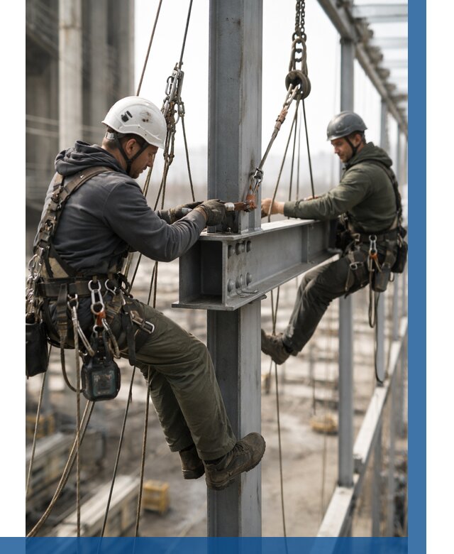 Монтаж металлоконструкций на высоте в Луге от 3609 р. | ВЫСОТНИК-Лга