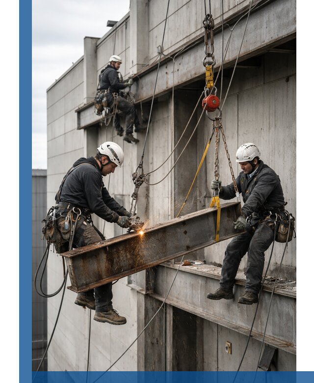 Демонтаж металлоконструкций на высоте в Луге под ключ