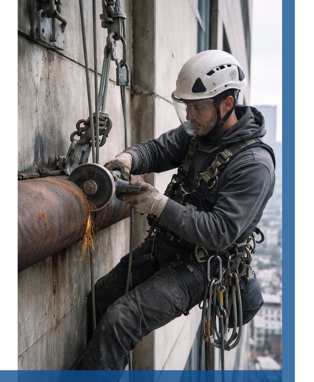 Резка металла на высоте в Луге по цене от 4640 р. | ВЫСОТНИК-Лга