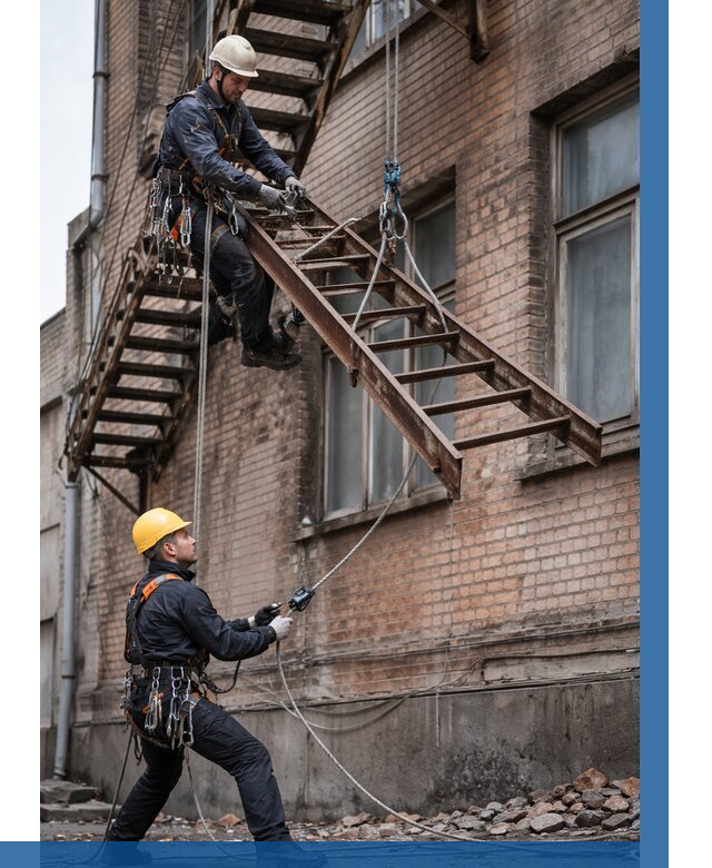 Демонтаж пожарной лестницы в Луге от 12372 р. | ВЫСОТНИК-Лга