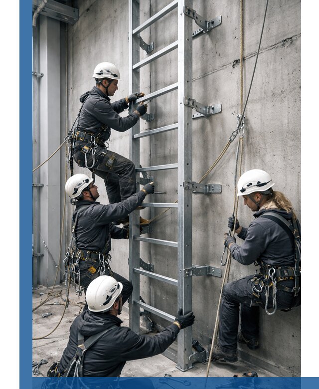 Монтаж металлических лестниц в Луге под ключ со гарантией