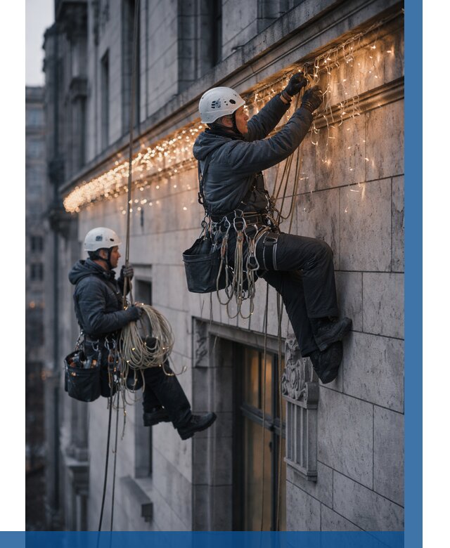 Монтаж новогодней иллюминации в Луге от 8764 р. | ВЫСОТНИК-Лга