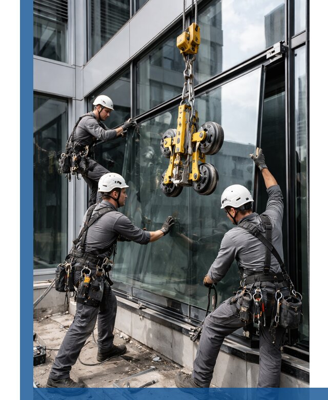 Структурное остекление фасадов в Луге монтаж и обслуживание