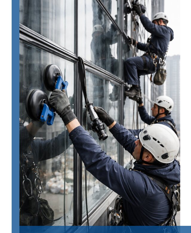 Радиусное остекление фасадов под ключ в Луге с гарантиями