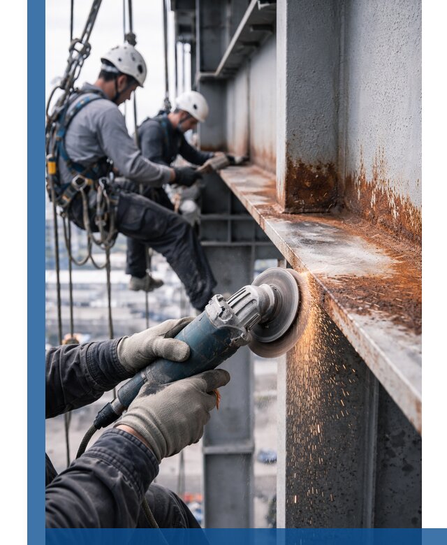 Зачистка металла от ржавчины и подготовка поверхностей в Луге