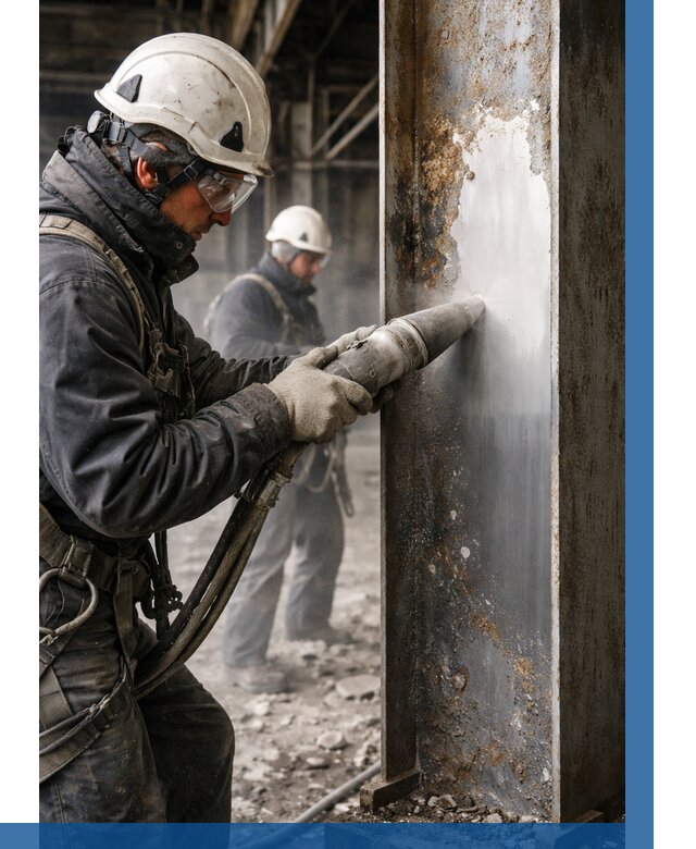 Удаление старой краски с металла в Луге от 464 р. | ВЫСОТНИК-Лга