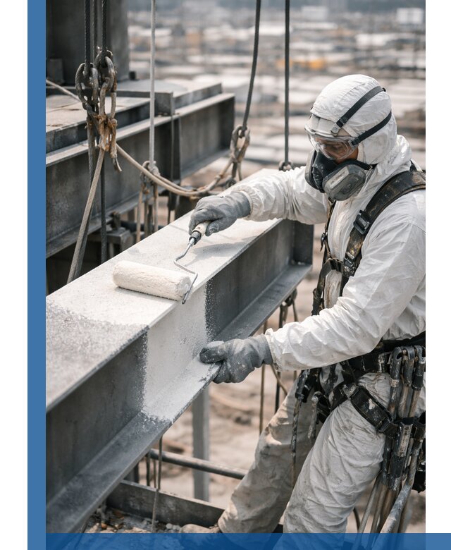 Профессиональная огнезащитная обработка металлоконструкций в Луге