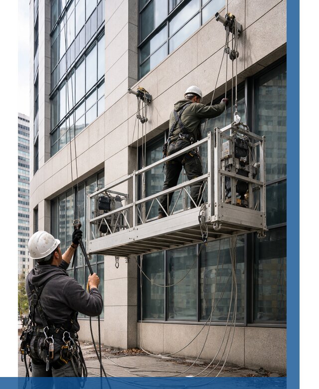 Монтаж и подъем фасадной люльки в Луге от 12372 р. | ВЫСОТНИК-Лга