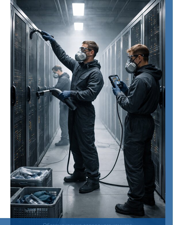 Обеспыливание серверной комнаты в Луге от 4640 р. | ВЫСОТНИК-Лга