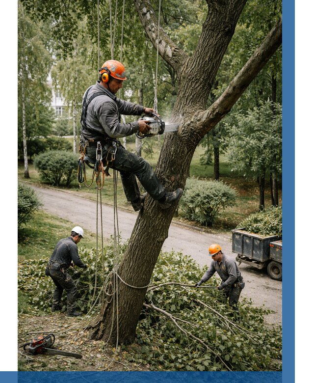 Кронирование деревьев в Луге от 6702 р. | ВЫСОТНИК-Лга