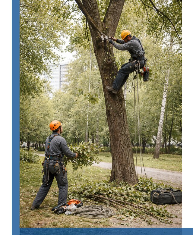Санитарная обрезка деревьев в Луге, профессионально и безопасно