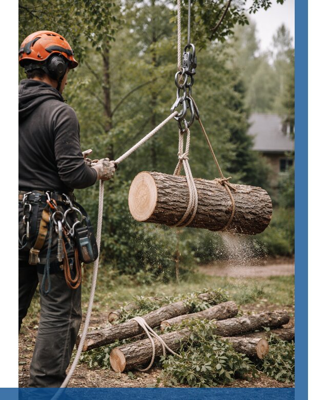 Валка деревьев частями в Луге от 7733 р. | ВЫСОТНИК-Лга