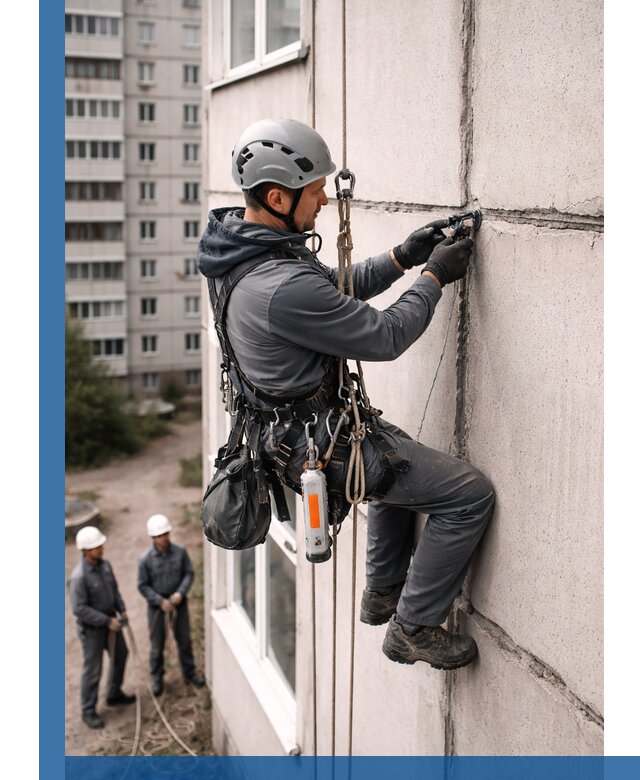 Обследование межпанельных швов и герметизация в Луге