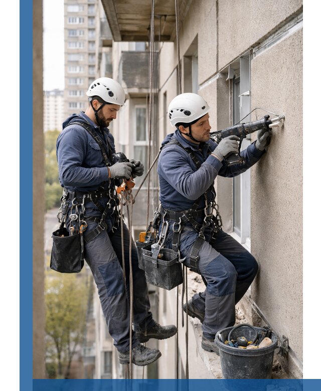 Промышленные альпинисты высотные работы и монтаж в Луге